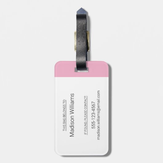 True - Zip Zap Zoo Gepäckanhänger (Rückseite vertikal)