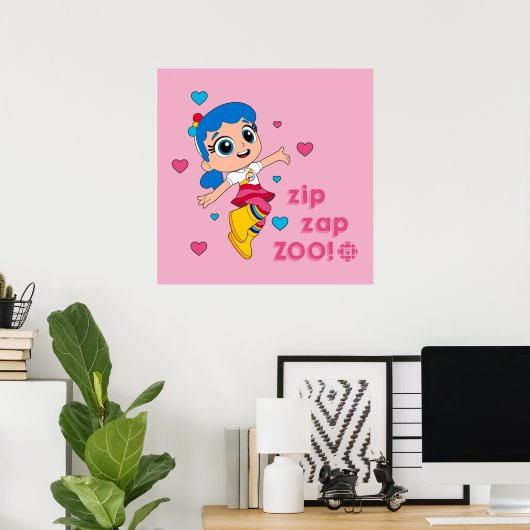 True - Zip Zap Zoo Poster (Heimbüro)