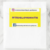 #truelovewaits Aufkleber (Tasche)