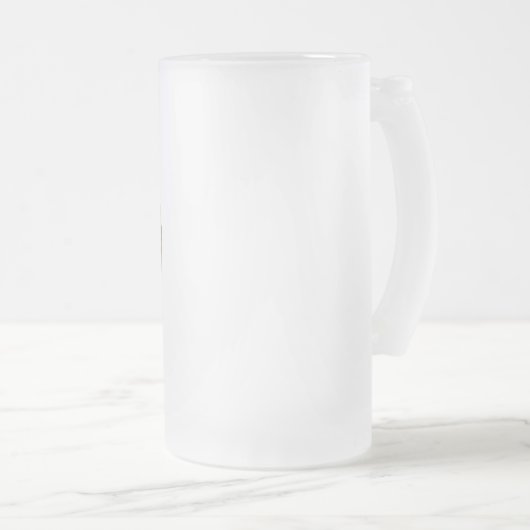 TrueVanguard mattierte Bier-Tasse Mattglas Bierglas (VorderseiteRechts)