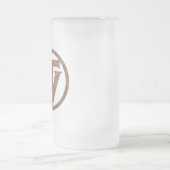 TrueVanguard mattierte Bier-Tasse Mattglas Bierglas (Mittel)