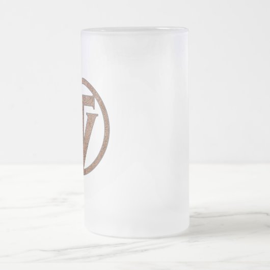 TrueVanguard mattierte Bier-Tasse Mattglas Bierglas (Mittel)