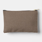 Trüffel einfarbig Vintage-Farbe Zubehörtasche (Rückseite)