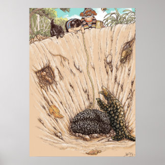 Trüffel-Pilz-Wandkunst — Yunnan-Geschichtenbuch Poster