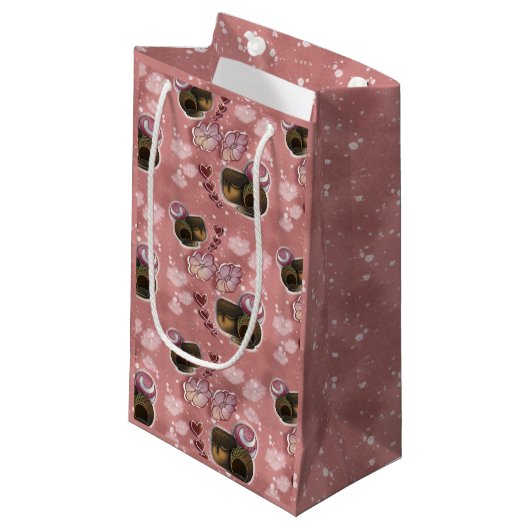 Trüffel-Sprinkles Kleine Geschenktüte (Vorderseite Schrägansicht)