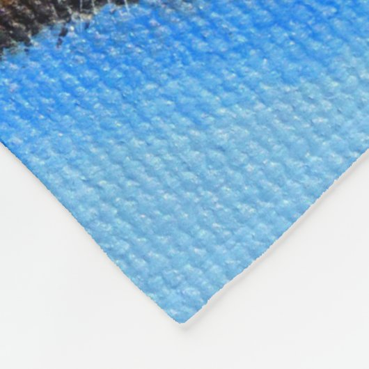 Truffle die Guinea Pig Painting Fleecedecke (Ecke)