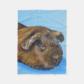 Truffle die Guinea Pig Painting Fleecedecke (Vorderseite)