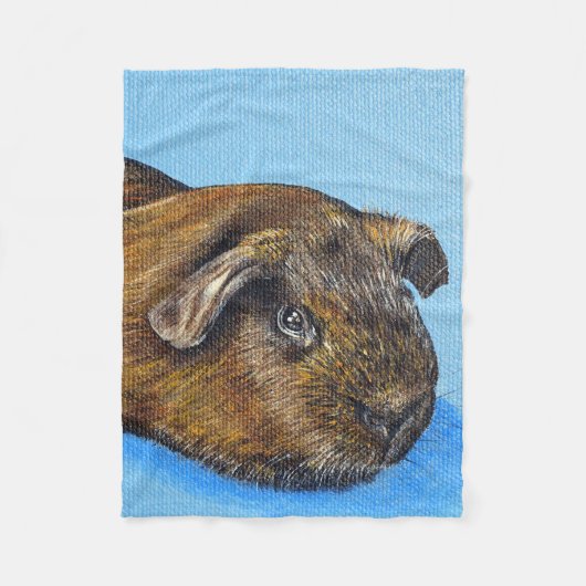 Truffle die Guinea Pig Painting Fleecedecke (Vorderseite)