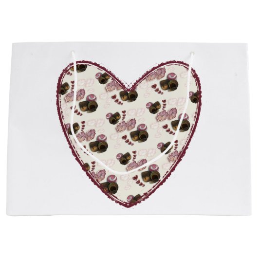 Truffle Heart Große Geschenktüte (Vorderseite)