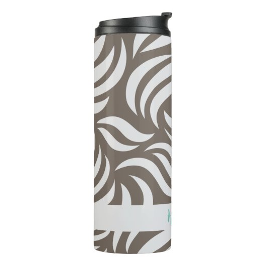 Truffle Modern Chic Simple Personalized Travel Mug Thermosbecher (Nach links gedreht)