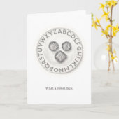 Truffle-Stift-Grußkarte Karte (Gelbe Blume)