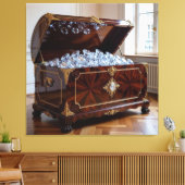 Truhen voller Diamanten Leinwanddruck (Insitu (Wohnzimmer))