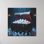 Truhen voller Diamanten Leinwanddruck (Vorderseite)