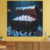 Truhen voller Diamanten Leinwanddruck (Insitu (Wohnzimmer))