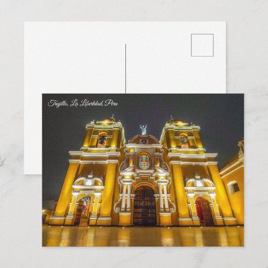 Trujillo, Kathedrale Peru Postkarte (Vorne/Hinten)