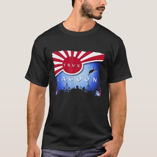 Truk Lagoon Japan Flag Wreck Dive Scuba Diving T S T-Shirt (Vorderseite)