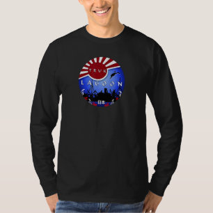 Truk Lagoon Japan Flagge Tauchen Wrack Tauchgang W T-Shirt