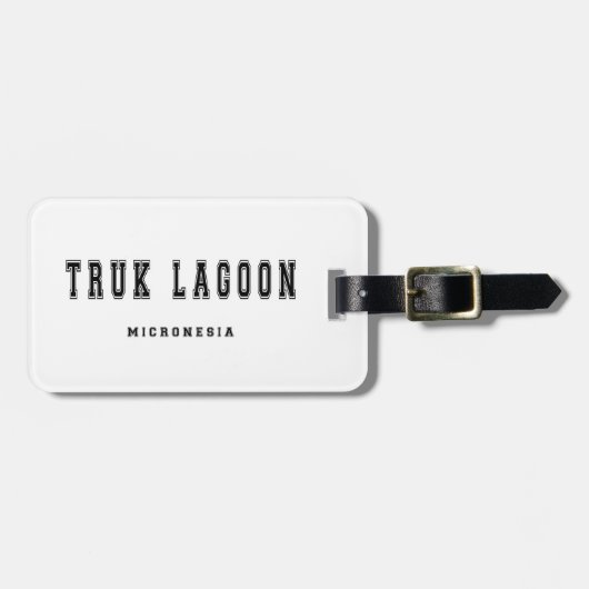 Truk Lagune Mikronesien Gepäckanhänger (Vorderseite horizontal)