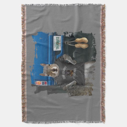 Truk Nutz - Lustige LKW-Nüsse Decke (Vorderseite Vertikal)