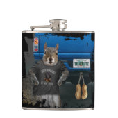 Truk Nutz - Lustige LKW-Nüsse Flachmann (Vorderseite)