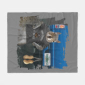 Truk Nutz - Lustige LKW-Nüsse Fleecedecke (Vorderseite (Horizontal))