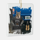 Truk Nutz - Lustige LKW-Nüsse Keramikornament (Rechts)