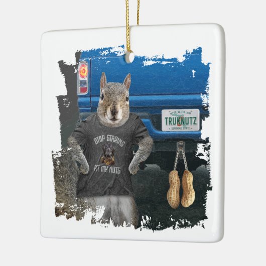 Truk Nutz - Lustige LKW-Nüsse Keramikornament (Links)