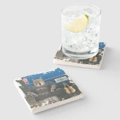 Truk Nutz - Lustige LKW-Nüsse Steinuntersetzer (Seitenansicht)