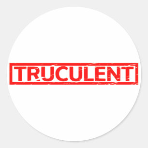 Trukulente Briefmarke Runder Aufkleber