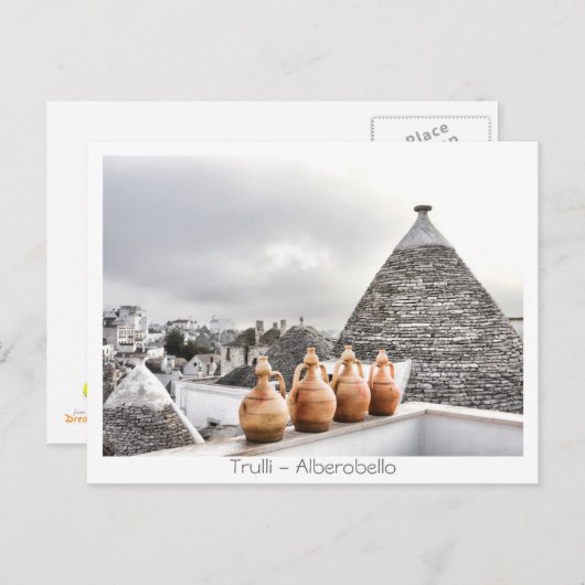 Trulli - Alberobello Postkarte (Vorne/Hinten)