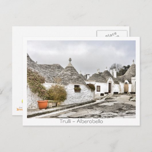 Trulli - Alberobello Postkarte (Vorne/Hinten)
