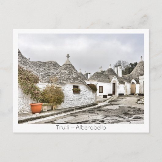 Trulli - Alberobello Postkarte (Vorderseite)