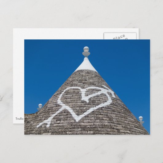 Trulli-Dachpostkarte Postkarte (Vorne/Hinten)