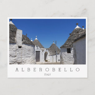Trulli-Häuser, Alberobello, Puglia weiß Postkarte