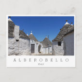 Trulli-Häuser, Alberobello, Puglia weiß Postkarte (Vorderseite)