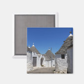 Trulli-Häuser in Alberobello, Apulien-Magnet Magnet (Vorderseite/Rückseite)