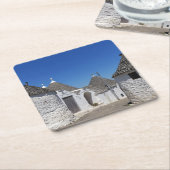 Trulli Häuser in Alberobello, Puglia-Untersetzer Rechteckiger Pappuntersetzer (angewinkelt)