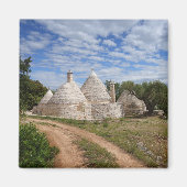 Trulli-Häuser in Apulien Magnet (Vorne)