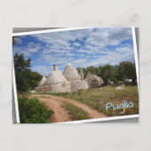 Trulli-Häuser in Apulien Postkarte (Vorderseite)