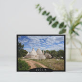 Trulli-Häuser in Apulien Postkarte (Stehend Vorderseite)