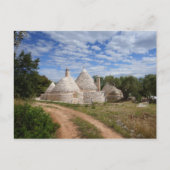 Trulli-Häuser in Apulien Postkarte (Vorderseite)