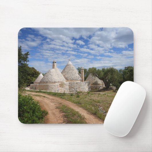 Trulli Häuser in Puglia/in Apulien Mousepad (Mit Mouse)