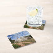 Trulli Häuser in Puglia/in Apulien Rechteckiger Pappuntersetzer (Vor Ort)