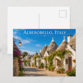 Trulli-Häuser Sonniges Dorf Karte (Vorne/Hinten)