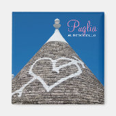 Trulli-House-Textmagnet Magnet (Vorne)