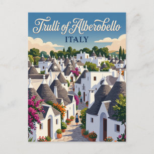 Trulli von Alberobello Italien Postkarte