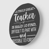 Truly Great Teacher Große Wanduhr (Winkel)