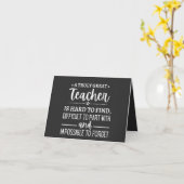 Truly Great Teacher Karte (Gelbe Blume)