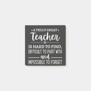 Truly Great Teacher Post-it Klebezettel