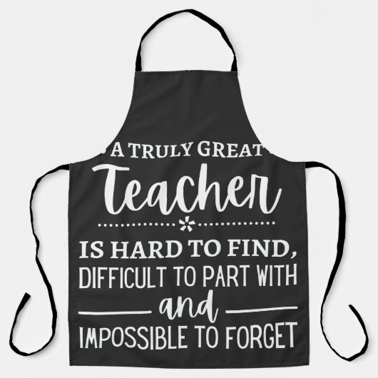 Truly Great Teacher Schürze (Vorderseite)